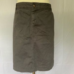 Old Navy Gray Khaki Skirt